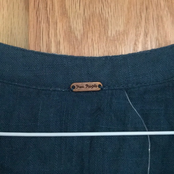 Free People Embroidered Teal tunic/dress - Picture 3 of 6